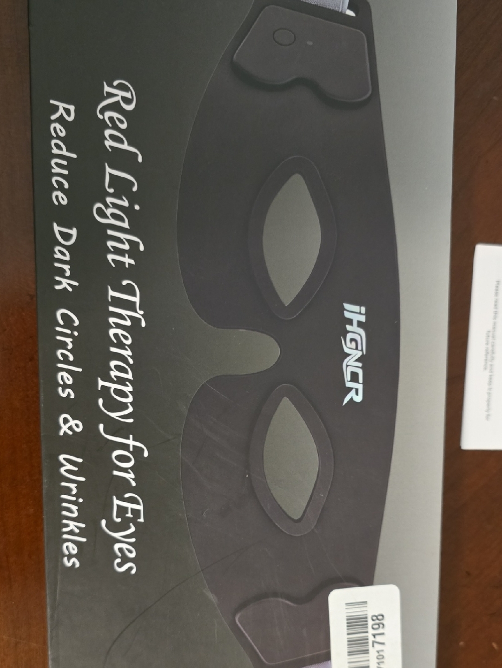 iFinger Red Light Therapy Eye Mask - Black